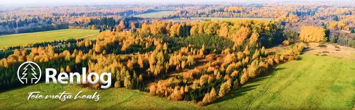 ostetud metsa aerofoto koos renlog eesti logoga